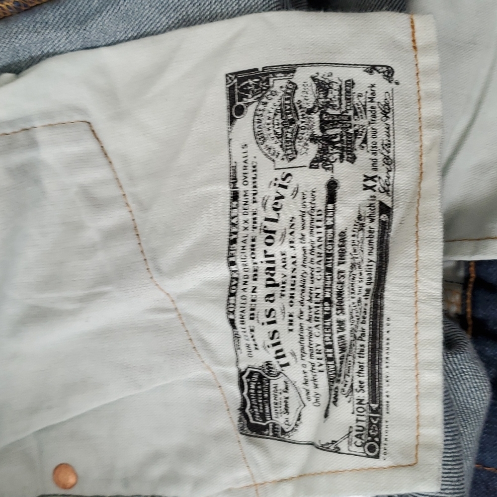 Levi's 501 Jeans Dark Wash Buttonfly - Picture 11 of 13